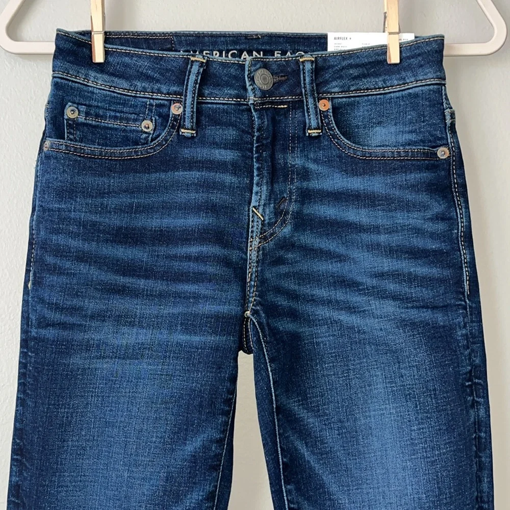 NWT AEO Airflex Skinny Dark Wash Jeans / SZ‎ 26 x 28